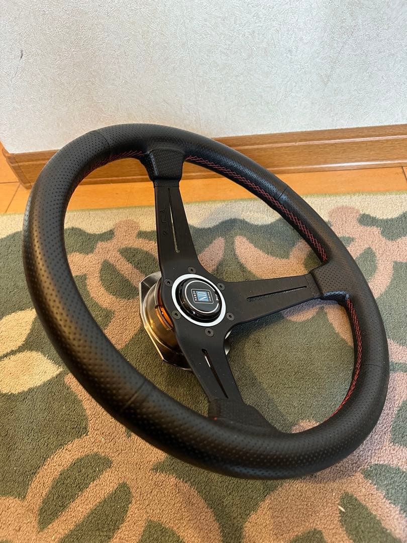 ナルディ Nardi N755 ステアリングホイール 35φ ブラックレザー