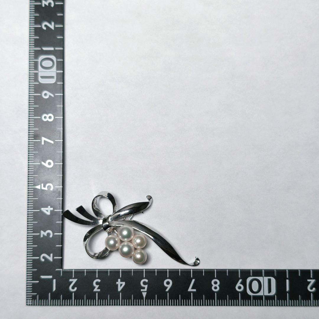 【美品 最高級】ミキモト ブローチ パール リボン 愛子様 ご着用