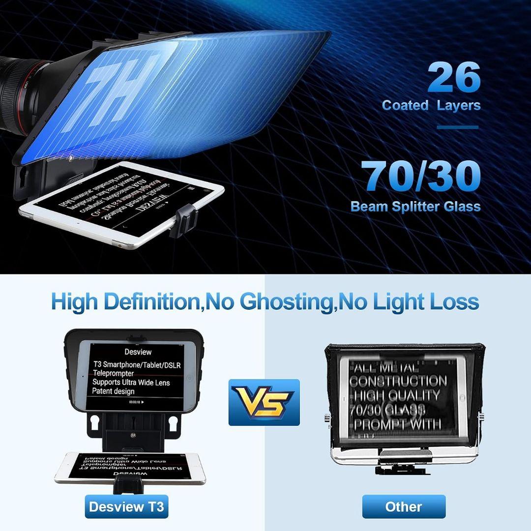 ⭐️1度使用のみ⭐️Desview T3 テレプロンプター スマホ＆タブレット用