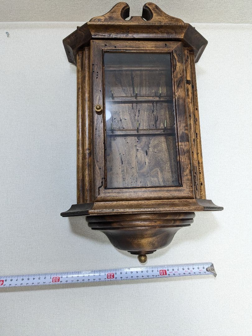 木製 壁掛け キーケース ヴィンテージ ショーケース