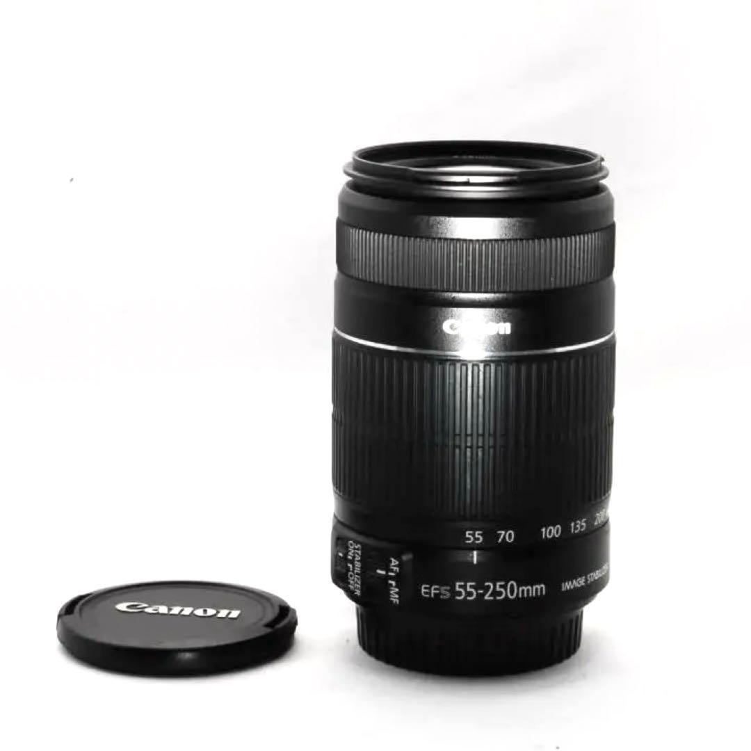 美品☘️Canon EF-S 55-250mm IS II 手ぶれ補正望遠レンズ