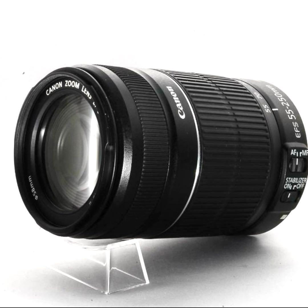 美品☘️Canon EF-S 55-250mm IS II 手ぶれ補正望遠レンズ