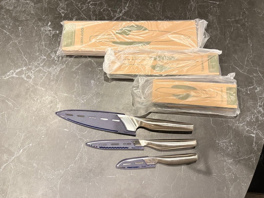 Tupperware タッパーウェア包丁3種類セットまとめ売り