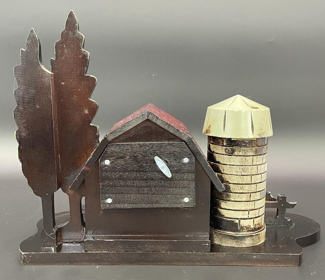 動作品 知床旅情 オルゴール付き牧場模型 鉄道弘済会製 ペン立て R8SB34