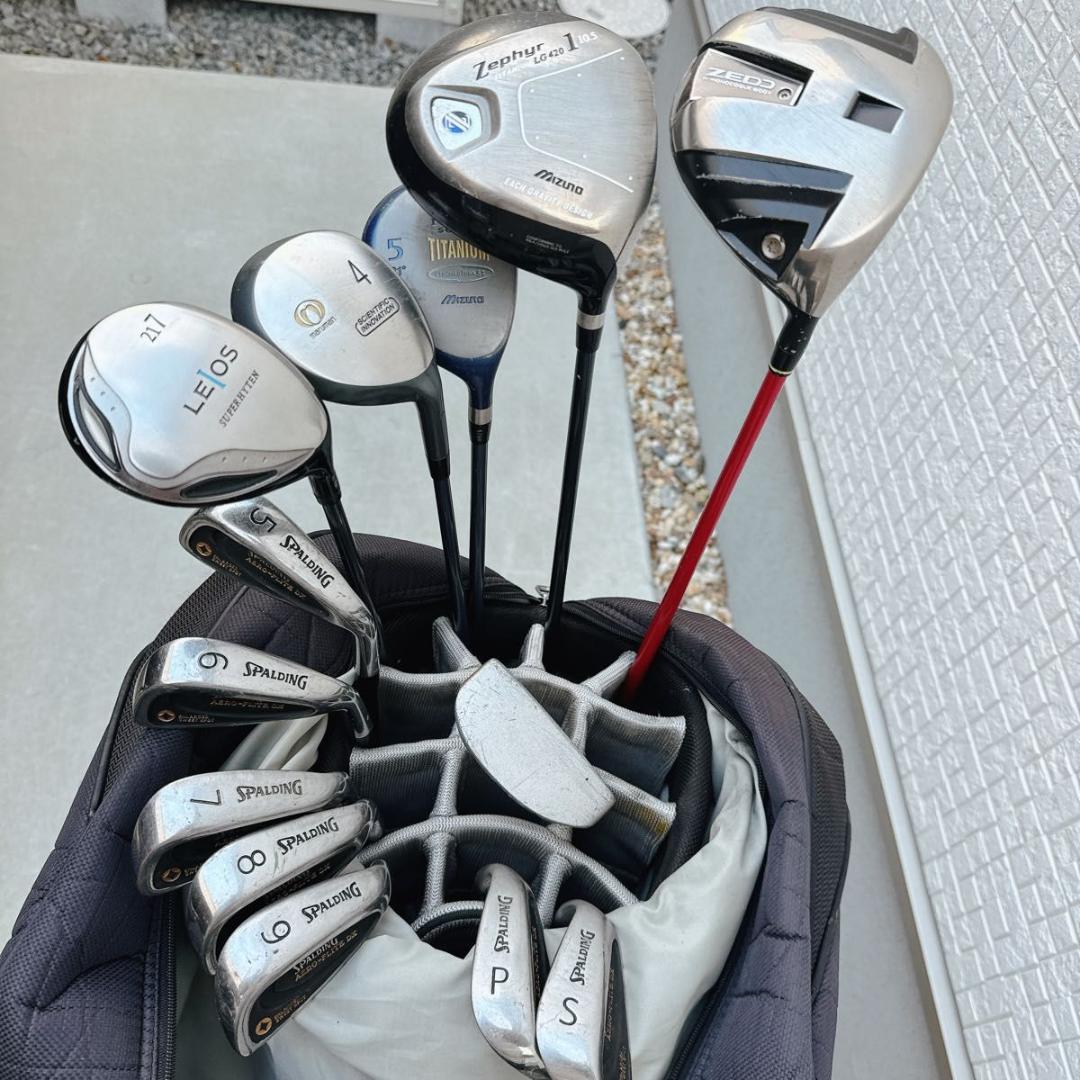メンズゴルフ 初心者セット 13本セット NIKE キャディバッグ付き