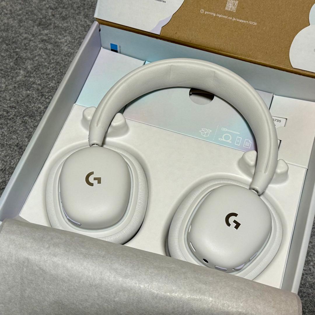 【美品】Logicool G735 ゲーミングヘッドセット ホワイト
