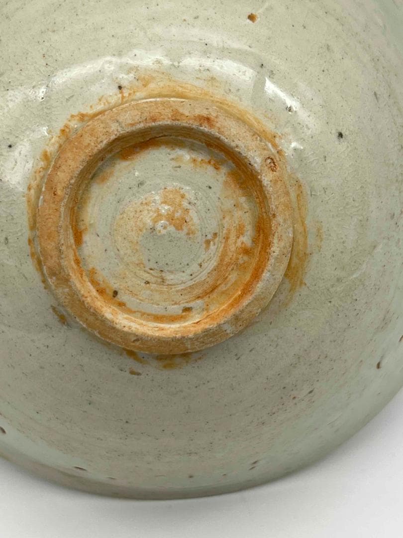 北宋時代　青白磁花卉魚藻文輪口鉢　輪口茶碗　茶盞 　影青　景徳鎮(B-97)