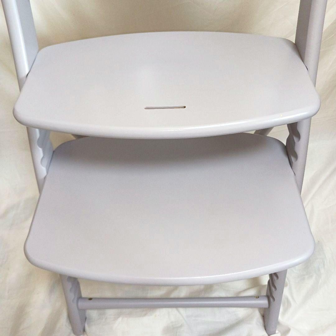 ★【希少】大和屋 アッフルチェア ソフトラベンダー ハイチェア 【組み立て不要】