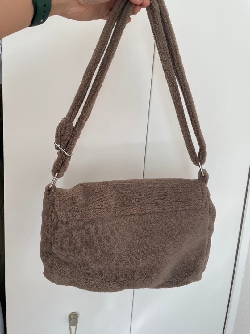 CHANEL ブラウン フリース ショルダーバッグ