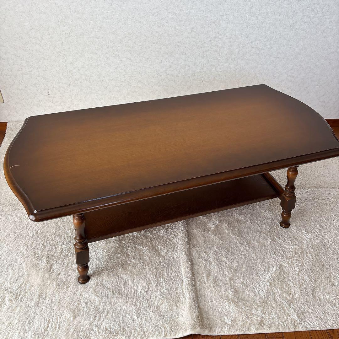 超名品】飛騨産業 キツツキ 穂高 リビングテーブル コーヒー センター テーブル