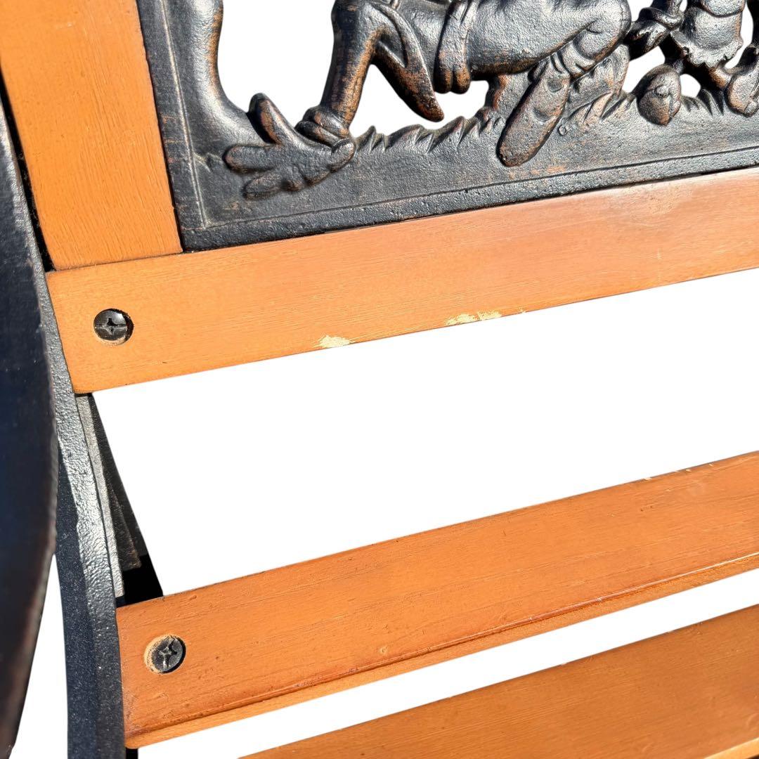 【希少】ディズニー 鋳物ガーデンベンチ ミッキー＆フレンズ 15-5