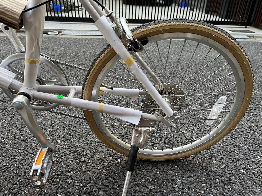 ミニベロ　自転車　クロモリフレーム　8段変速