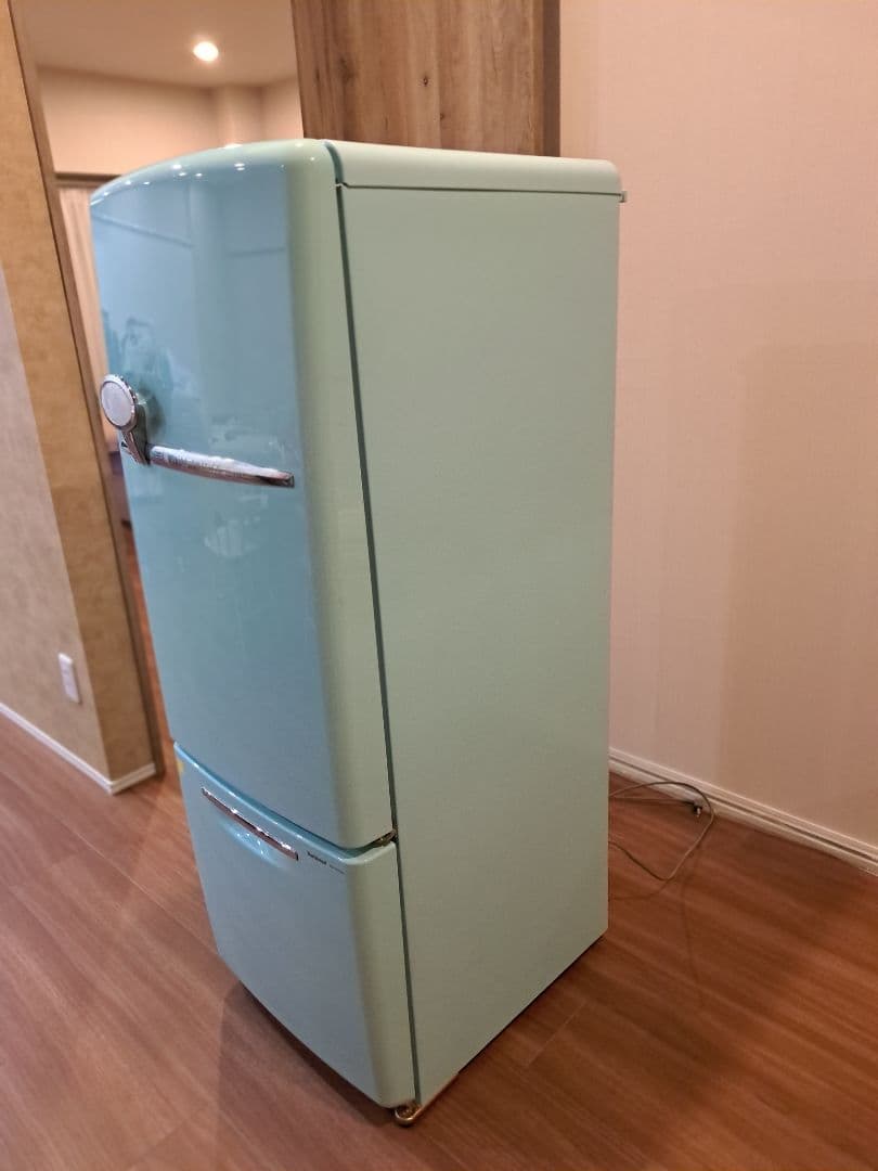 National NR-B16RA 冷蔵庫 水色 2ドア　レトロ