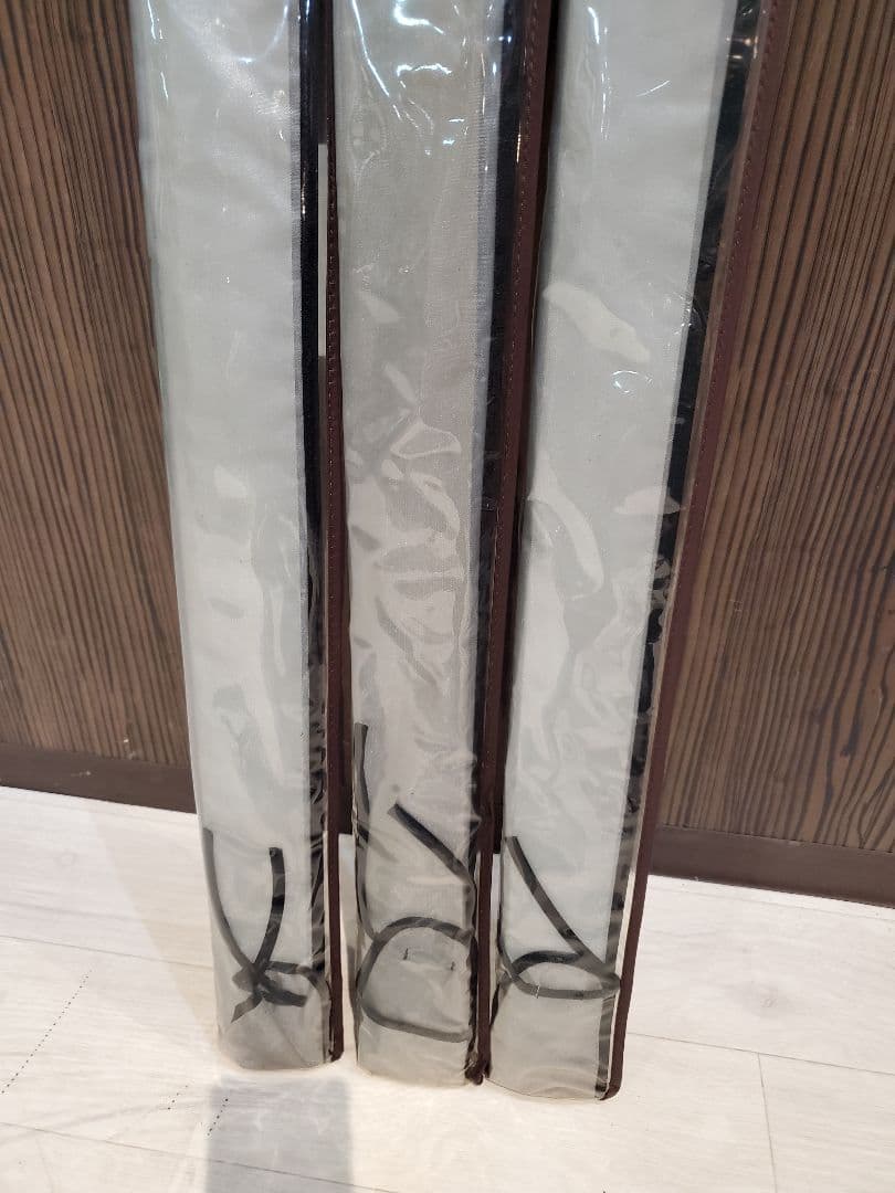 未使用　カーボン舟竿　秘伝　1-210　３本セット