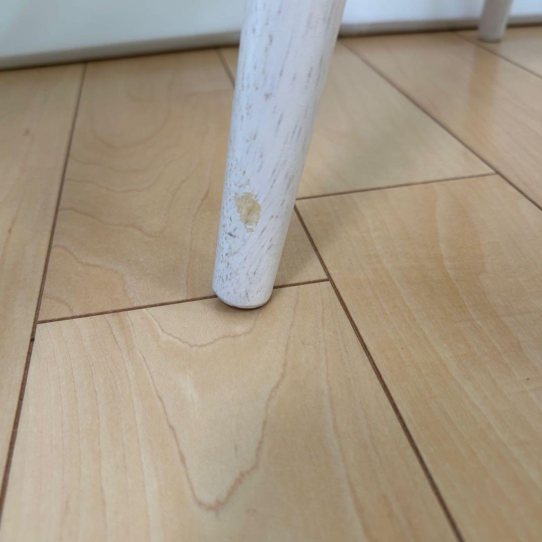 ナチュラルシグネチャー　北欧スツール　ダイニングチェア　2脚セット　ホワイト