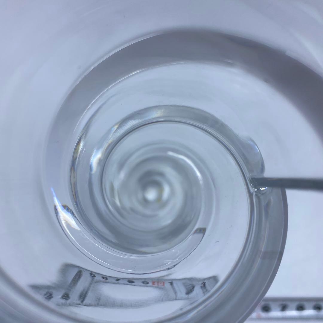 専用バカラ　スパイラル花瓶　共箱　高さ21.2㎝　東Y6-1008☆1Fトヒルサ