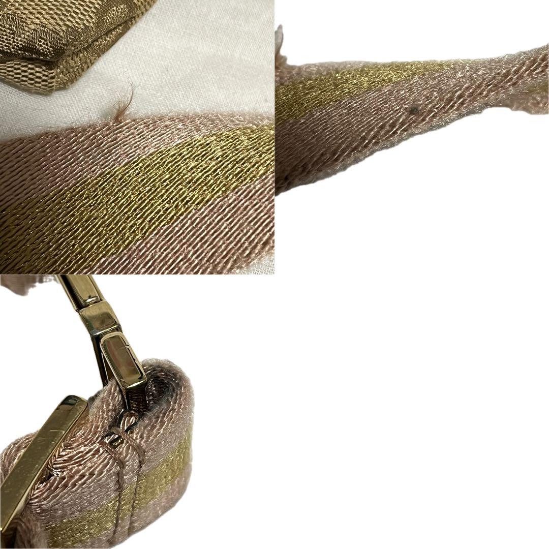 GUCCI GGキャンバス ウエストバッグ ボディバッグ ベージュ ゴールド