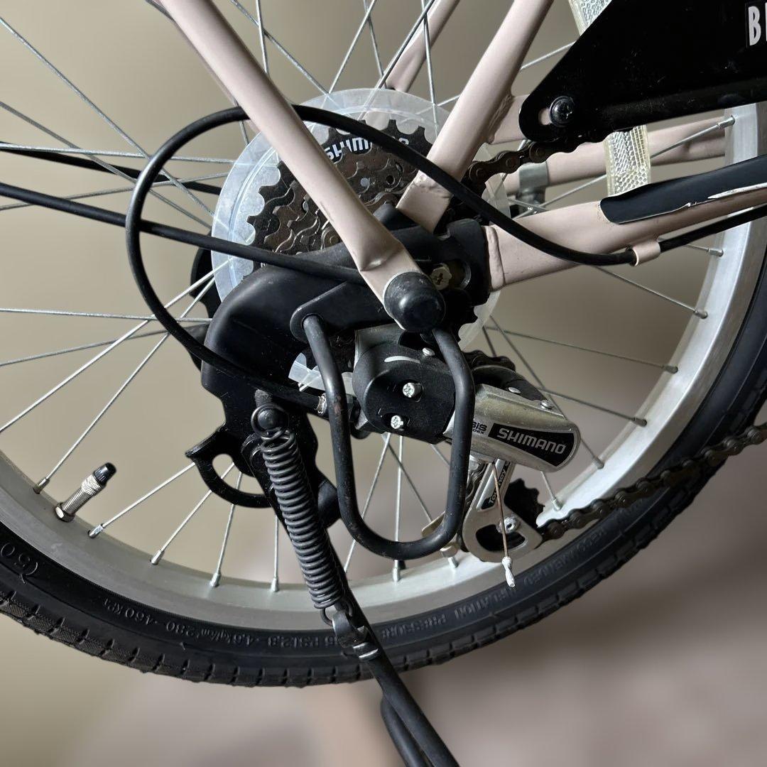 ミキールさま専用　自転車 ベージュ　小径車　アサヒサイクル　ブライトデイ　20イ