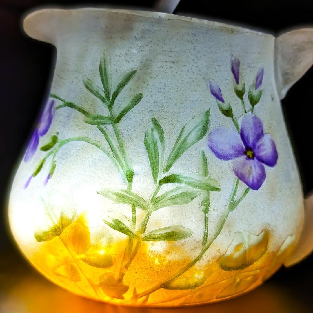 マッチー　ドーム・ナンシー 夜明けの菫の情景 ミニチュア水差 超絶技巧 ジ