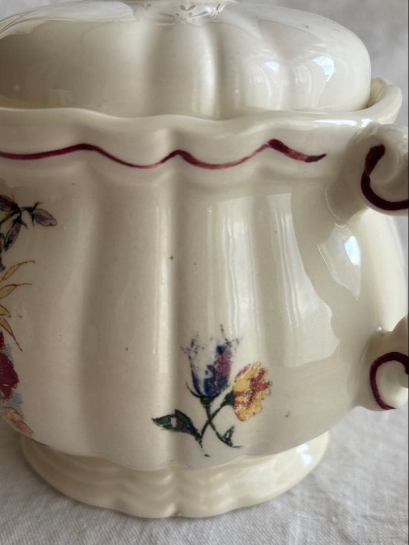 フランスアンティーク サルグミンヌ Agreste シュガーポット&ミルクポット