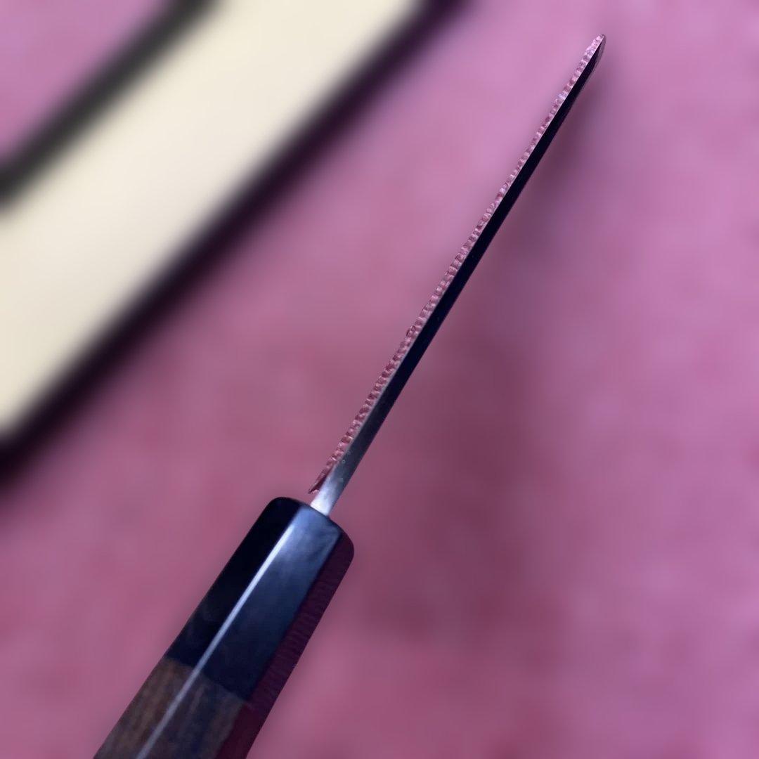 銀三　勘所切付型特製万能和包丁　210㎜ 7寸