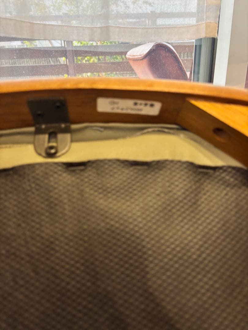 浜本工芸 ダイニングチェア 2800 ダークオーク レザー グレー