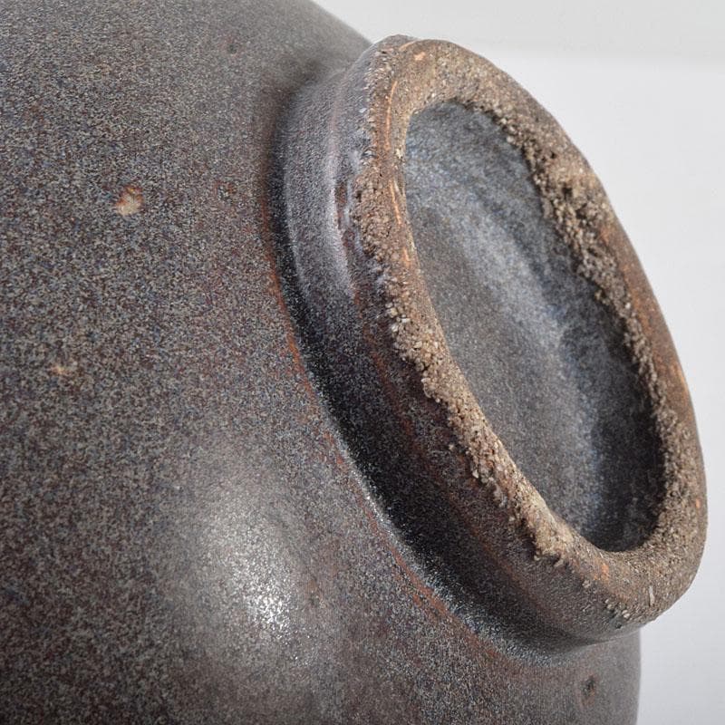 中国　黒釉　茶碗　茶道具　C　R9172