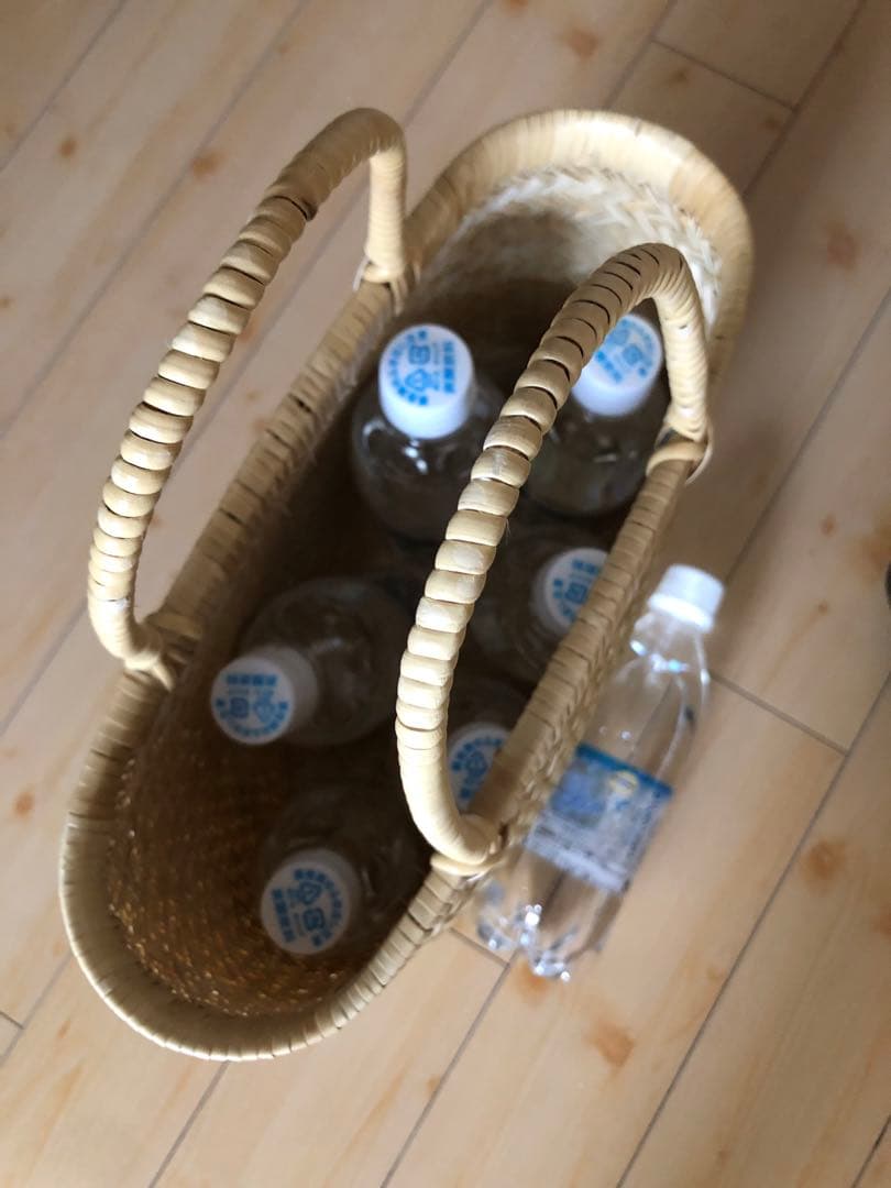 最終値下げ！新品♪　鳥越竹細工　おしゃれバッグ　手提げかご