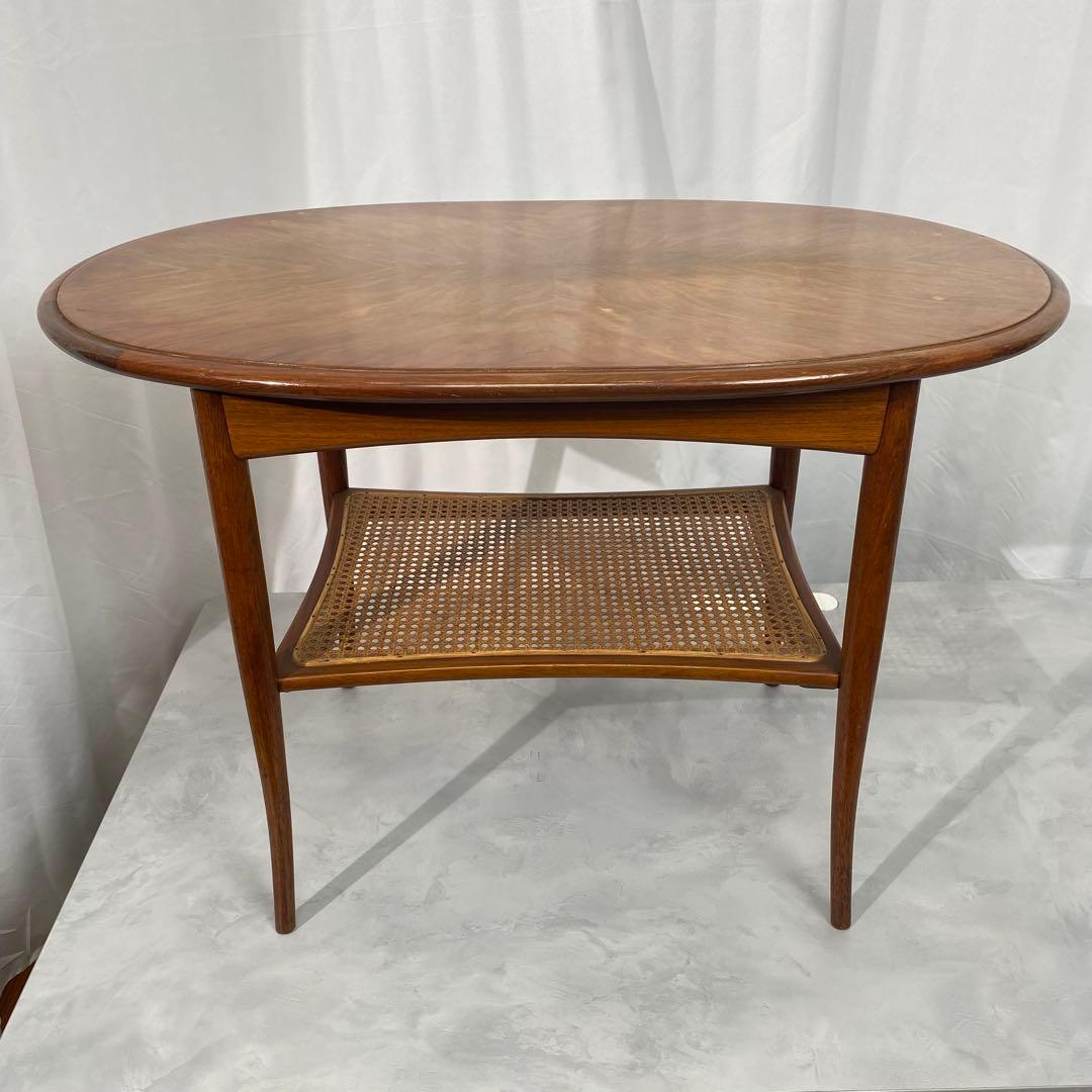 【希少】オールドマルニ センターテーブル 天板：ブビンガ材 脚：カリン材