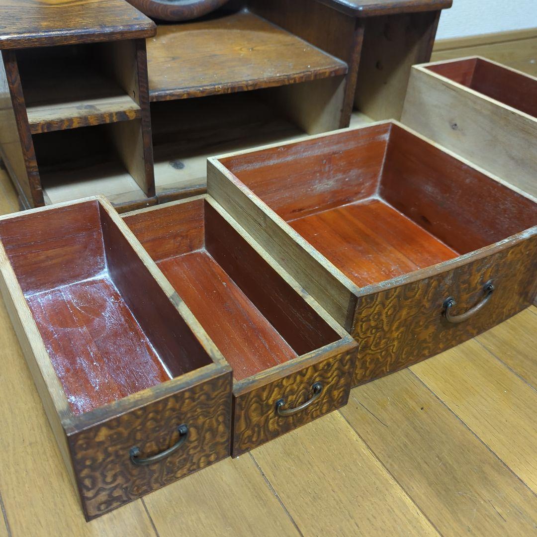 木製和風ドレッサー　化粧鏡　昭和レトロ　古民家　アンティーク