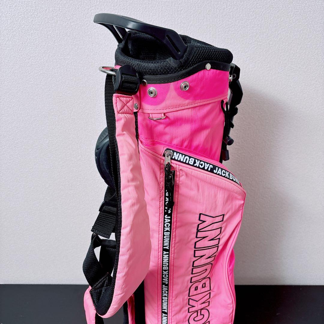 ジャックバニー スタンドキャディバッグ ピンク 軽量 4分割 JackBunny