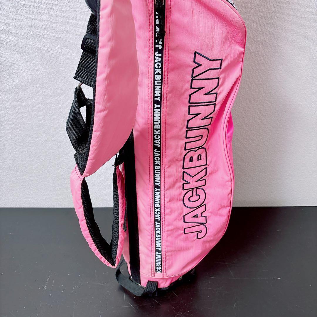 ジャックバニー スタンドキャディバッグ ピンク 軽量 4分割 JackBunny