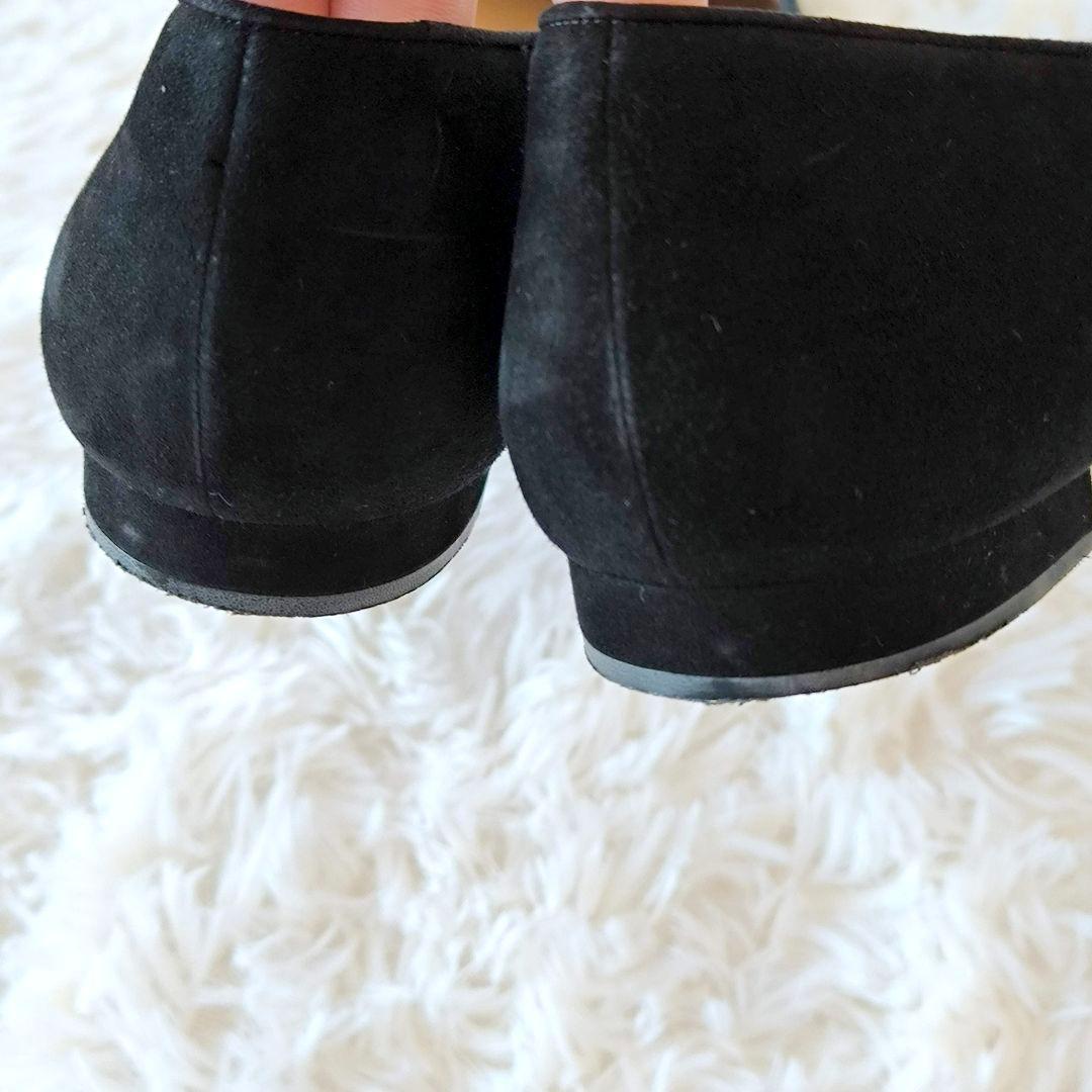MANOLO BLAHNIK マノロブラニク スエード フラットシューズ