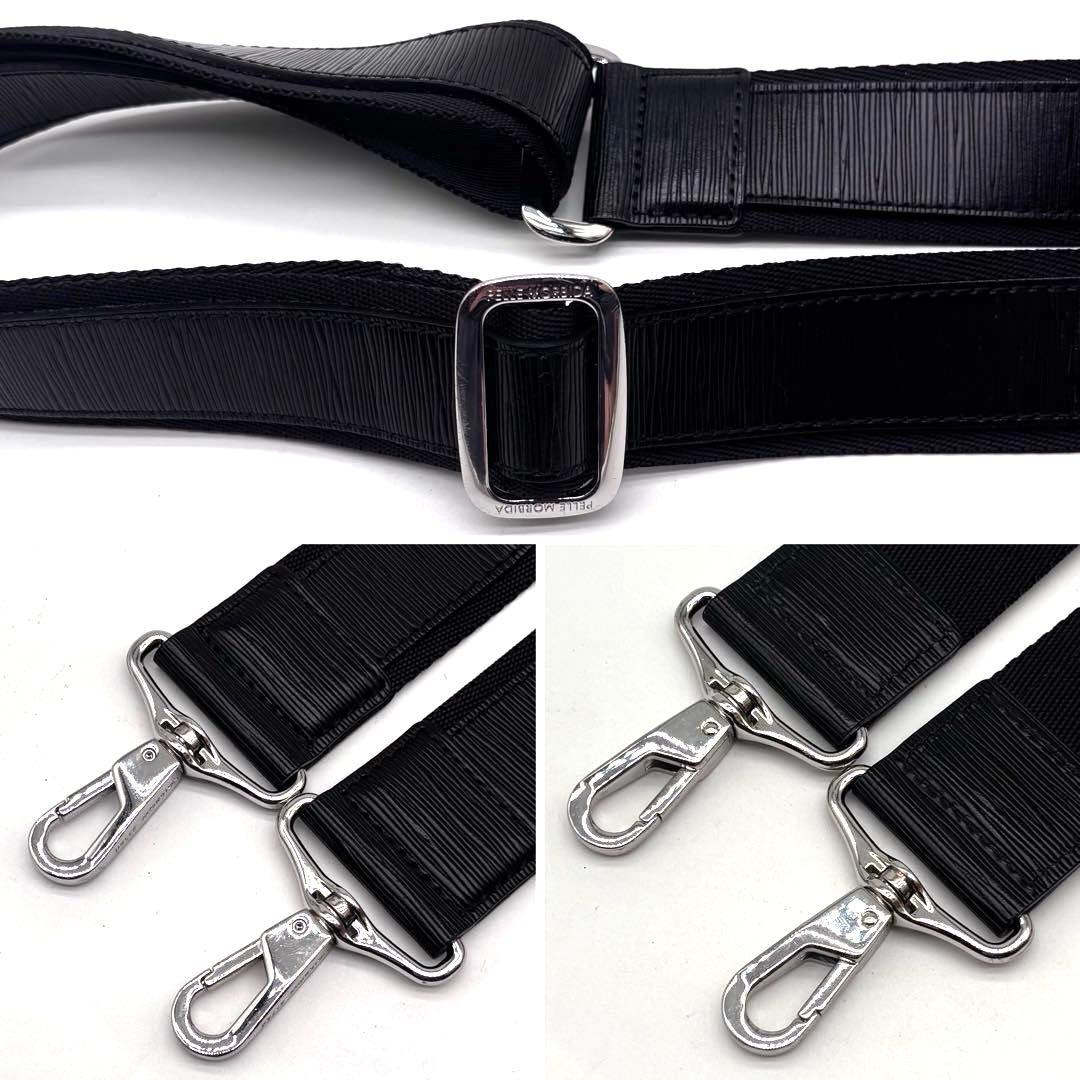 ✨極美品✨タグ付✨ペッレモルビダ　キャピターノ　2way　B4可　保存袋付き　黒