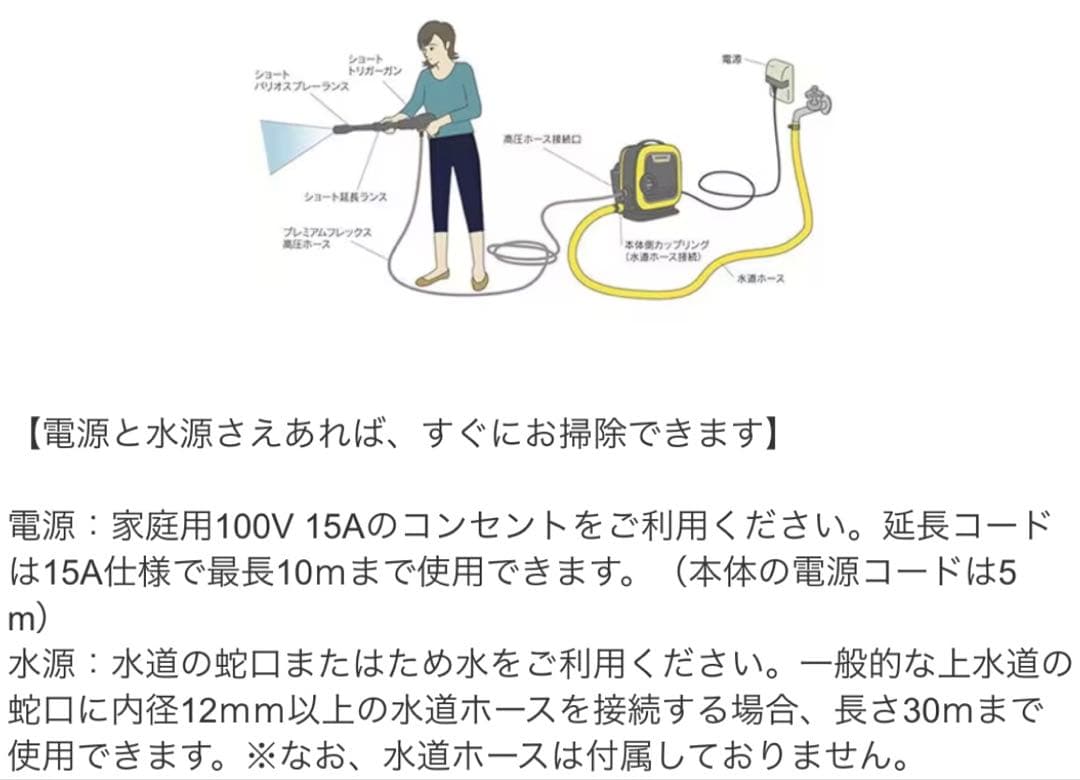 【新品】【未使用】︎◼︎ケルヒャー◼︎高圧洗浄機★タイプK MINI ★本体付属品一式