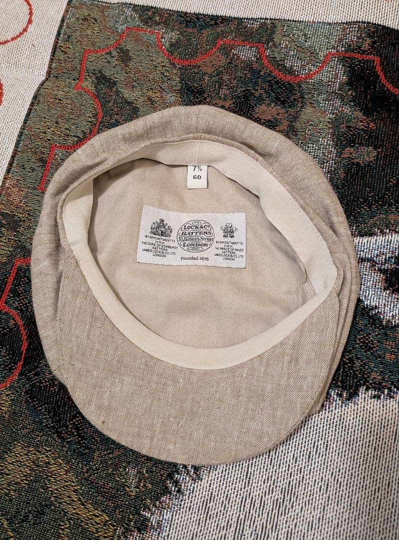 JAMES LOCK キャスケット リネン 60