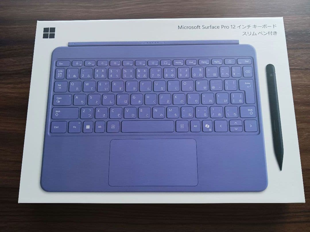 【美品】Surface Pro 12 Violet 純正キーボード、タッチペン付