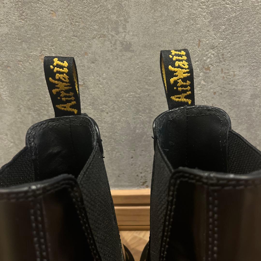 Dr. Martens ブラック サイドゴアブーツ　厚底