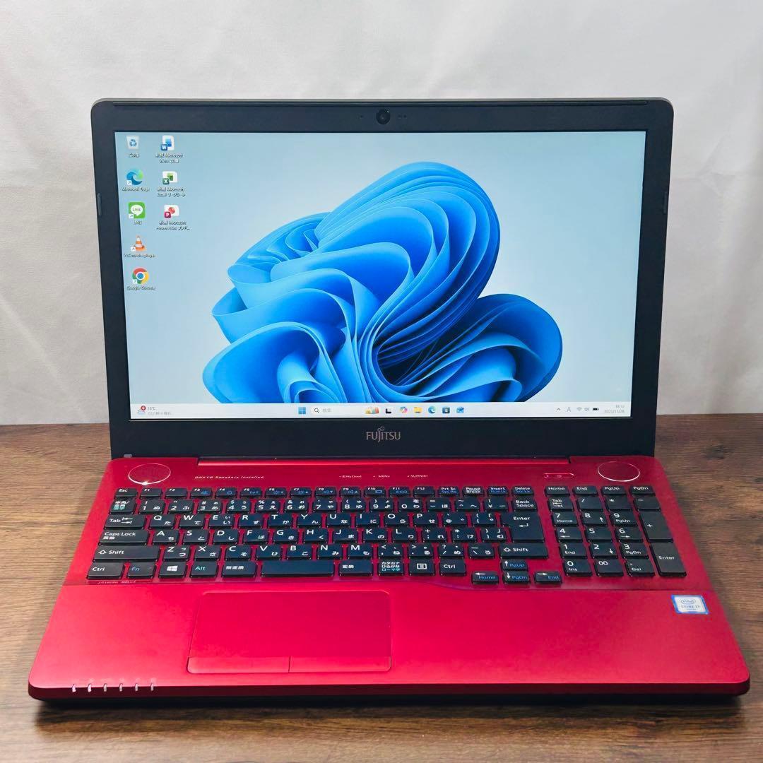 高速SSD512GB/16GB/corei7 富士通ノートパソコン 動画画像編集