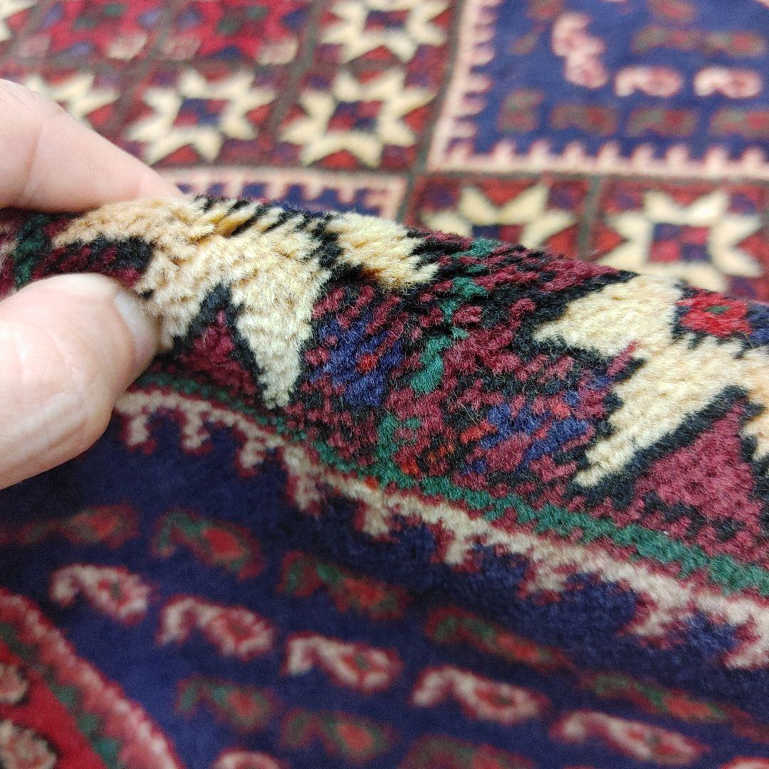 Summer sall ペルシャ絨毯 手織り 草木染　スィールジャーン産