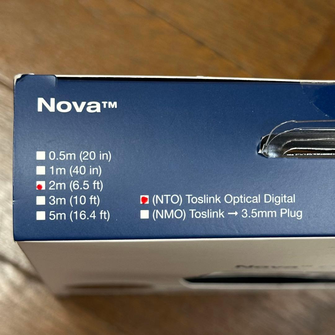WireWorld Nova Toslink 光オーディオケーブル2.0m