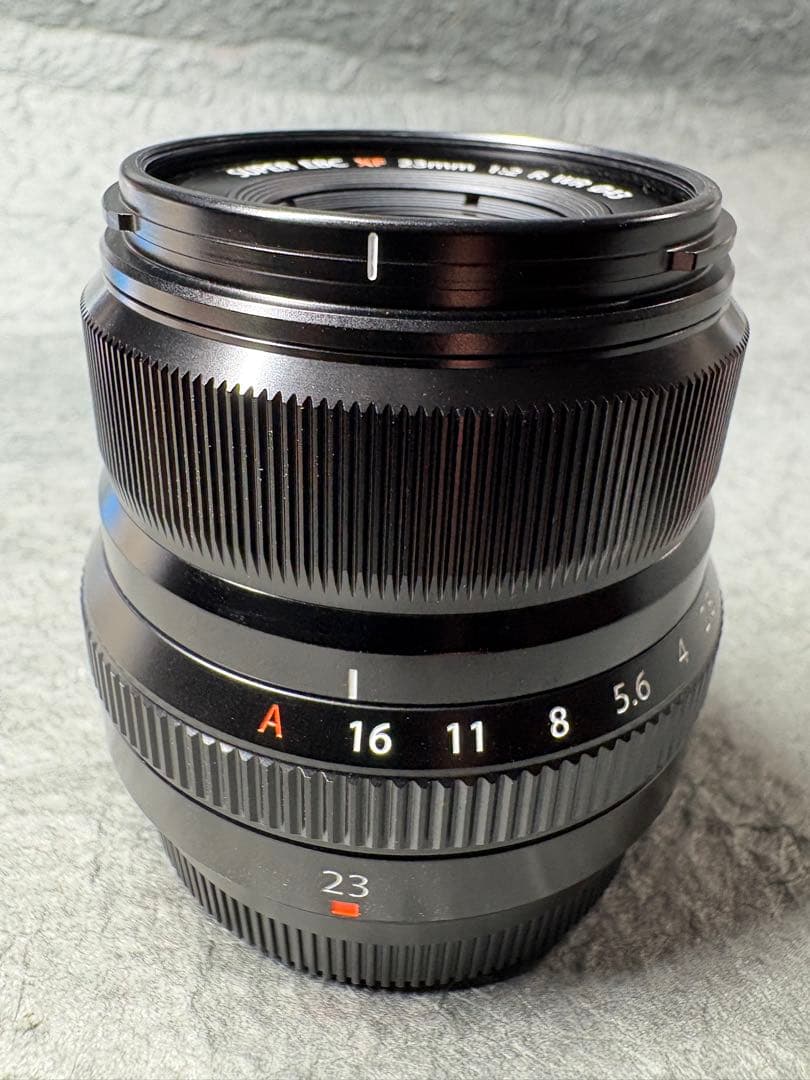 富士フイルム XF 23mm F2 日本製 +純正金属フード　使用感なし