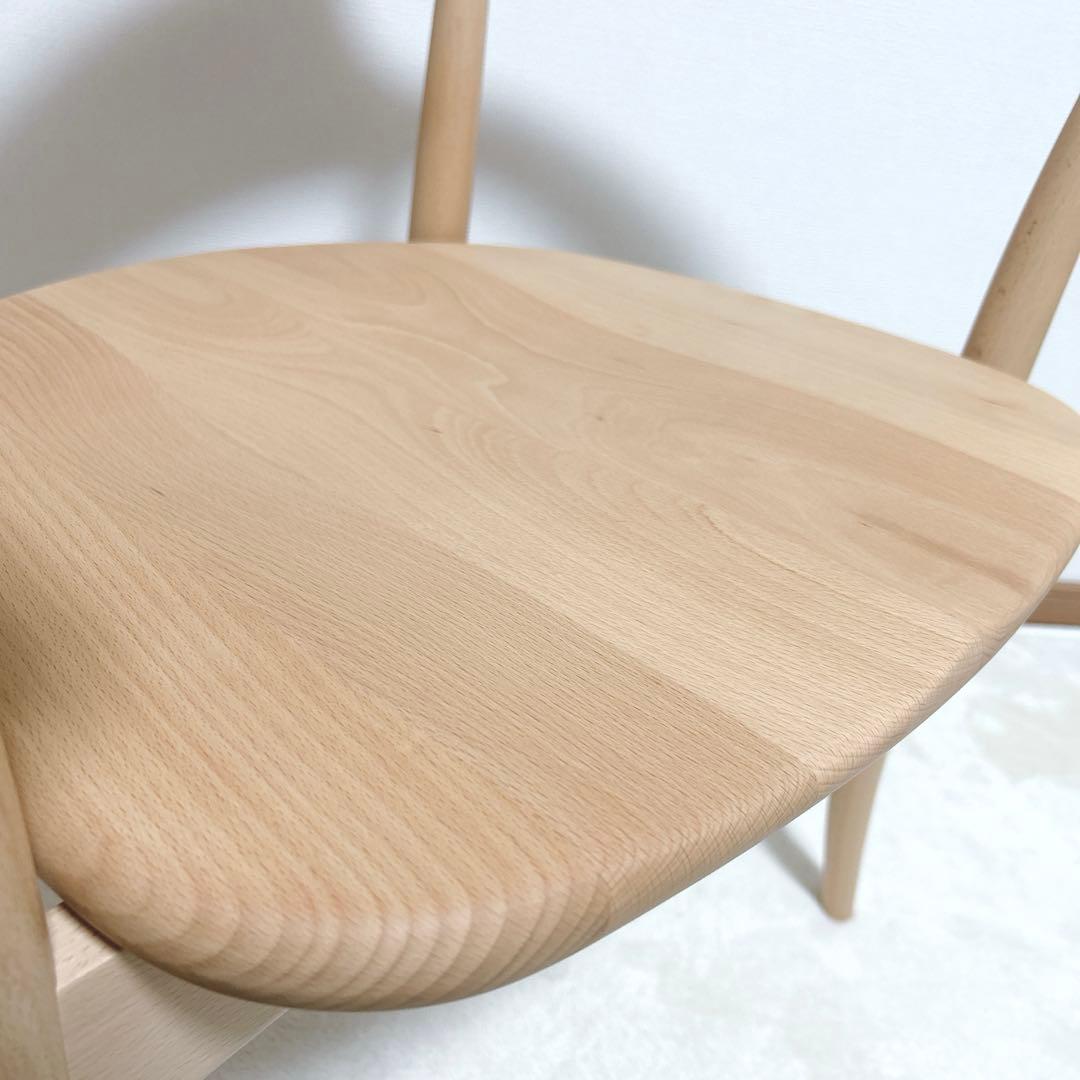 【新品】 飛騨産業　クレセント　アームチェア　ビーチ　保証書付　2025年購入