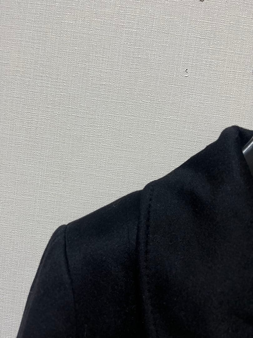 美品自由区ロロピアーナブラックカシミヤ100%ロングコート