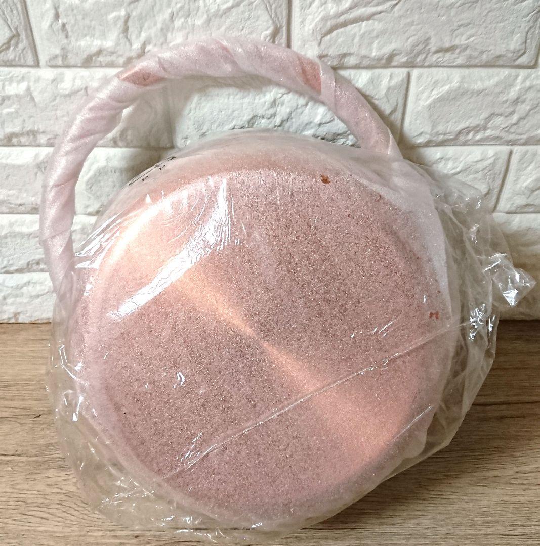 未使用 銅製 鍋 約30cm 木製蓋付 銅山菜鍋 30cm 吊付