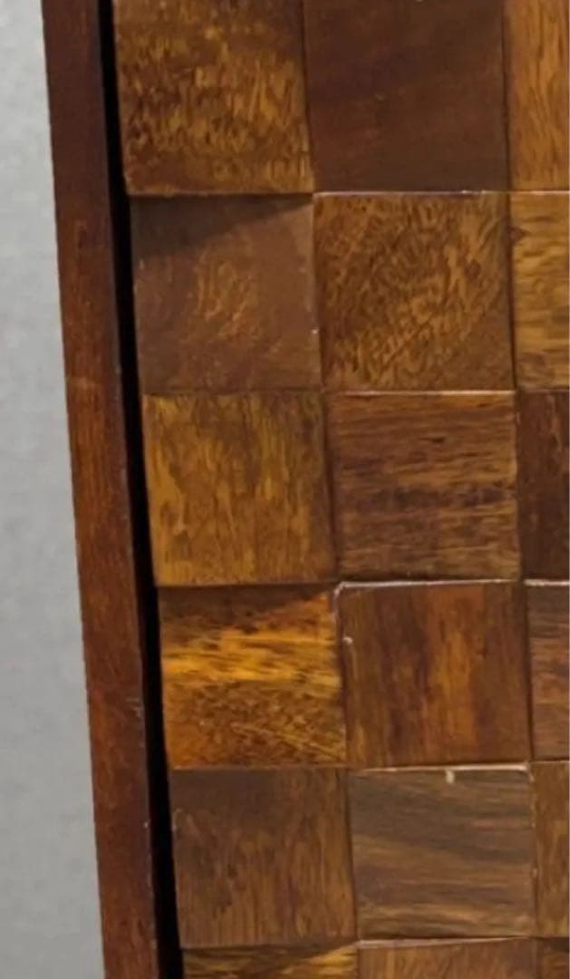 ★ZARA スクエアーウッドヘッドサイドテーブル木製