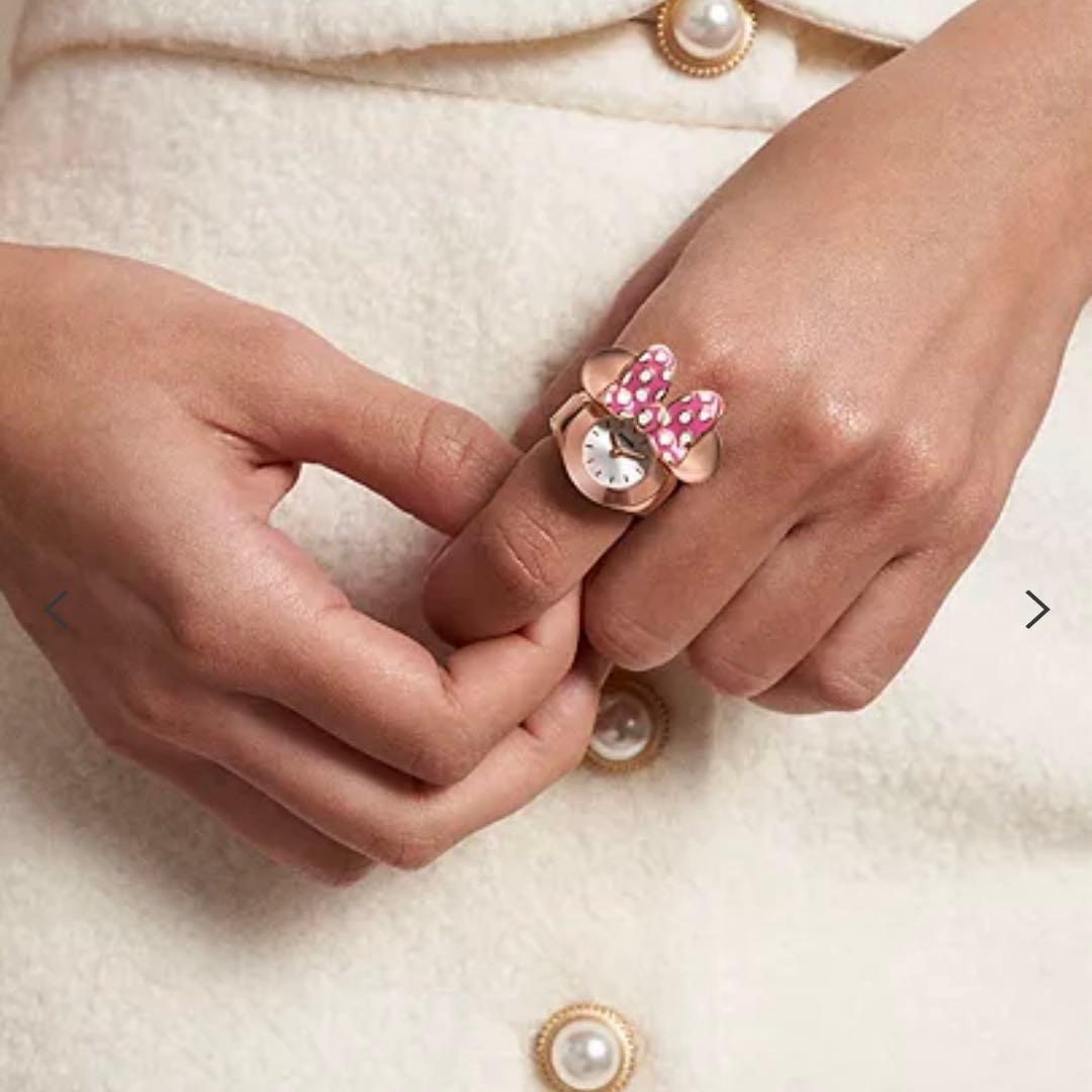 DisneyxFossilローズゴールドトーンステンレススチールウォッチリング