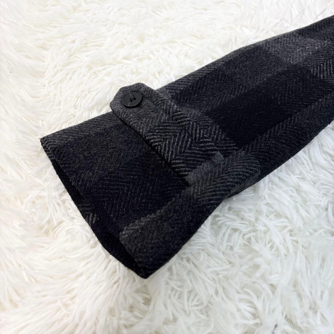 ☆美品☆ドルチェ＆ガッバーナ ピーコート チェック ダブルブレストS