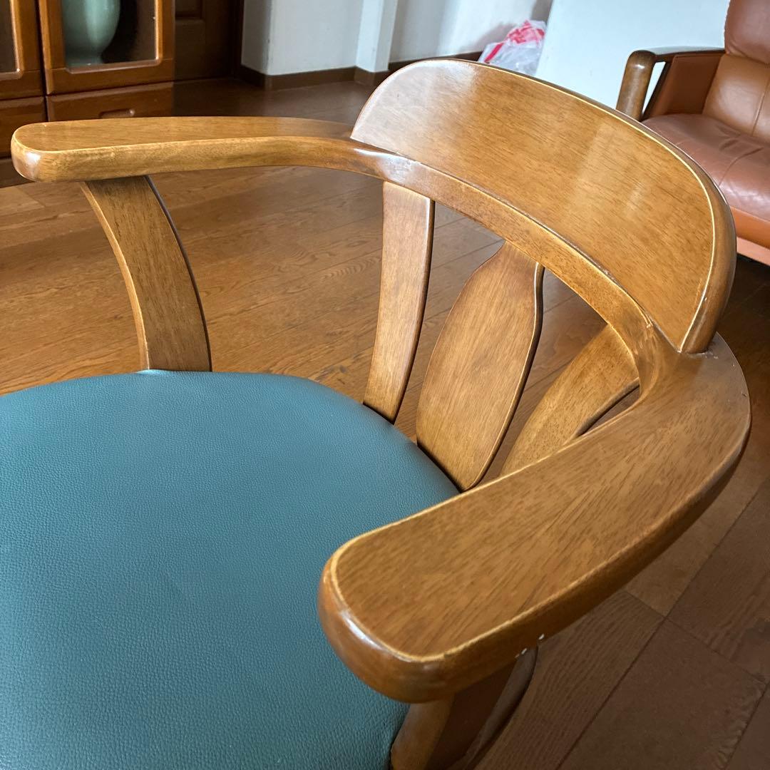 木製ダイニングチェア(回転可能)1脚