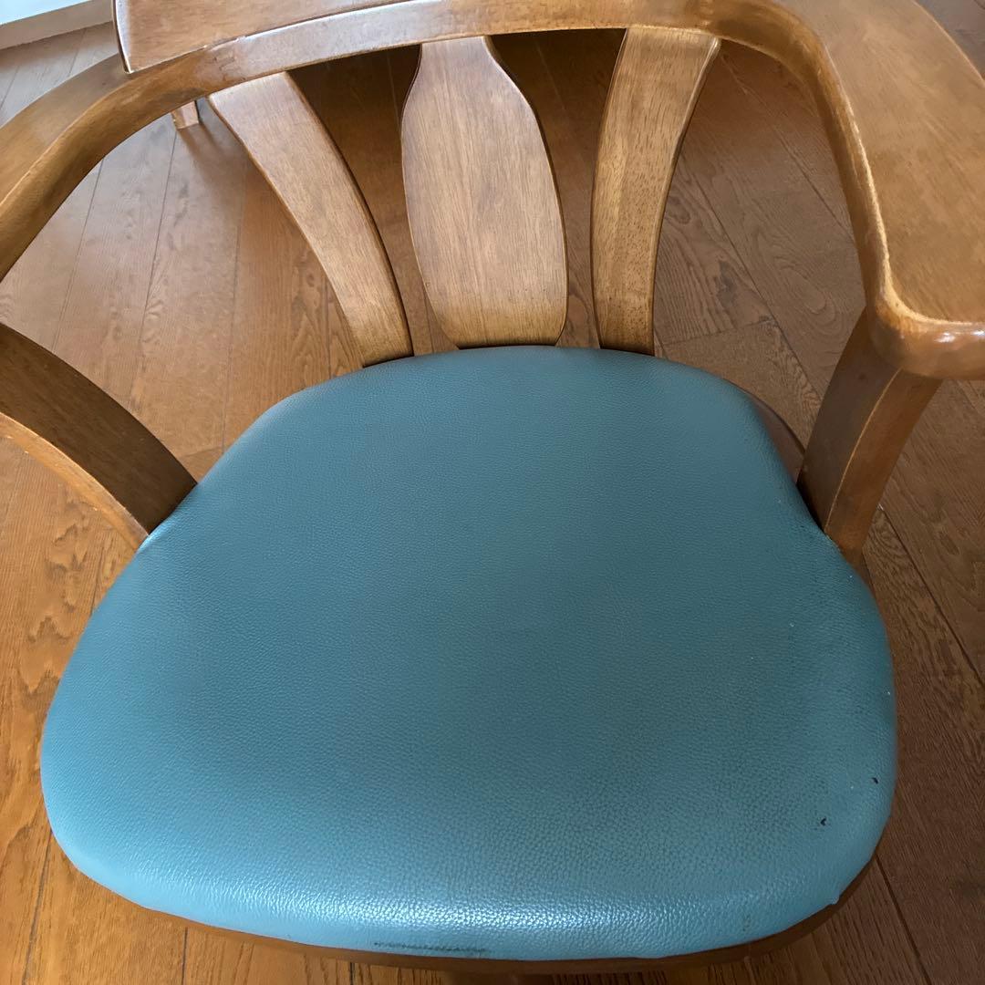 木製ダイニングチェア(回転可能)1脚